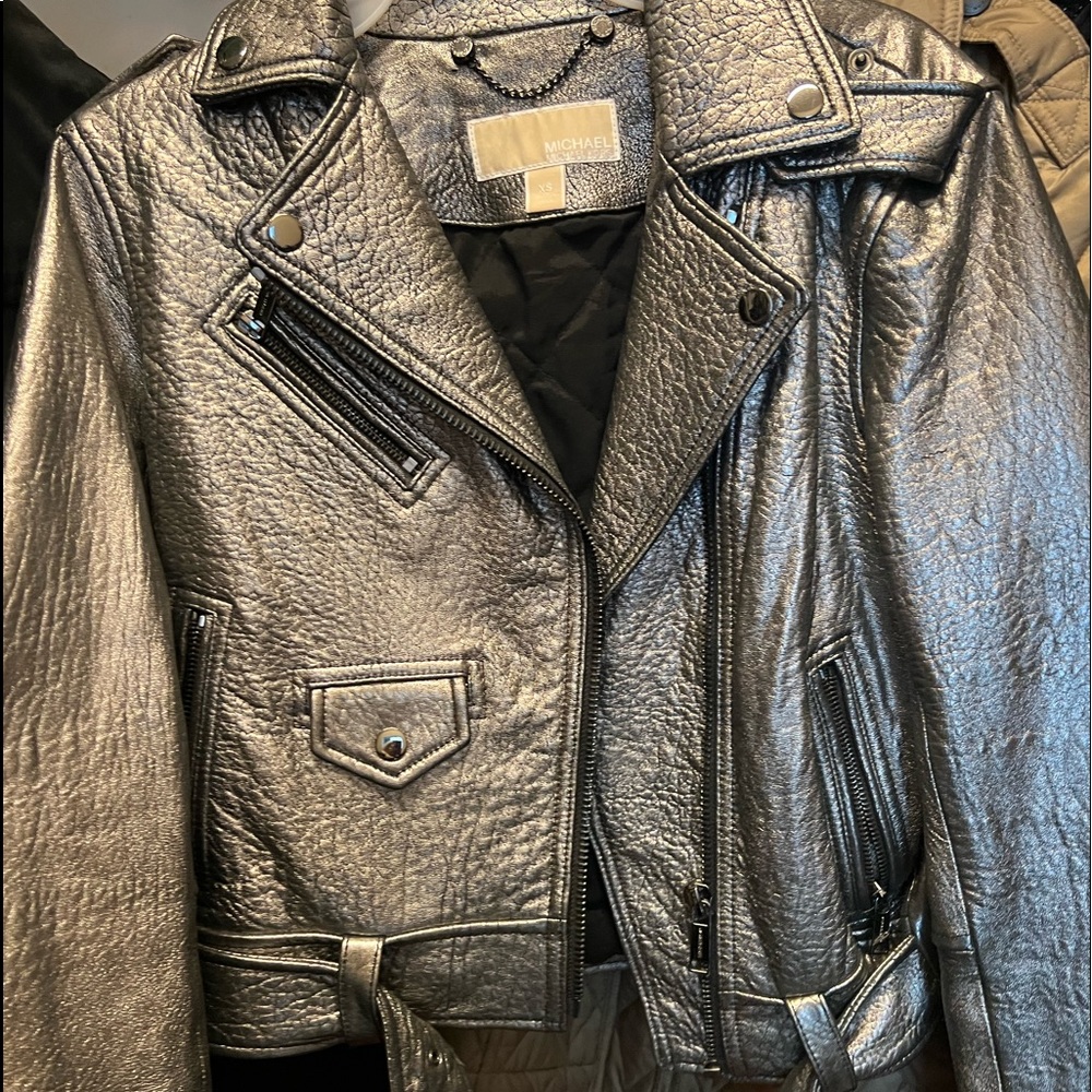 Brand new no tags Michael Kors leather jacket